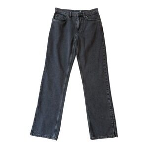 ASOS Design Black Gray Wash Straight Leg Jeans Women's Size 25/32 High Rise NWOT